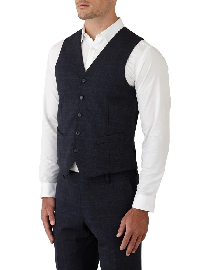 Gibson Mighty Slim Fit Vest In Navy 5 Gibson Mighty Slim Fit Vest In Navy - Image 3