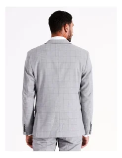 Blaq Tailored Windowpane Suit Jacket In Grey 12 Blaq Tailored Windowpane Suit Jacket In Grey -Cambridge Clothing shop 967571200 4 720x928