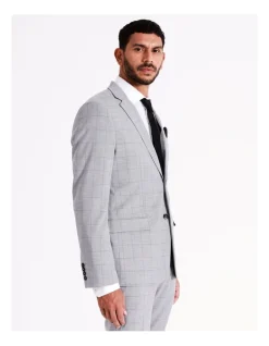 Blaq Tailored Windowpane Suit Jacket In Grey 13 Blaq Tailored Windowpane Suit Jacket In Grey -Cambridge Clothing shop 967571200 5 720x928