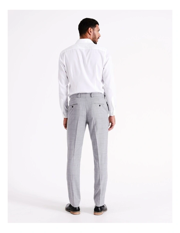 Blaq Tailored Windowpane Suit Pant In Grey 7 Blaq Tailored Windowpane Suit Pant In Grey - Image 5