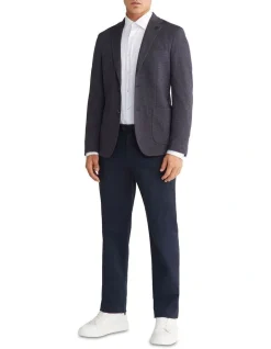 Calvin Klein X Slim Herringbone Knit Blazer In Navy 7 Calvin Klein X Slim Herringbone Knit Blazer In Navy -Cambridge Clothing shop 967828150 2 720x928