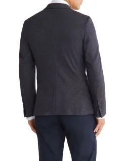 Calvin Klein X Slim Herringbone Knit Blazer In Navy 8 Calvin Klein X Slim Herringbone Knit Blazer In Navy -Cambridge Clothing shop 967828150 3 720x928