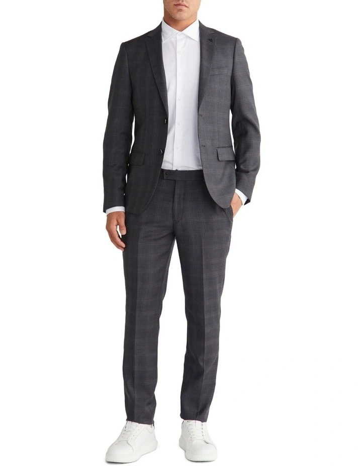 Calvin Klein X Slim Check Suit Jacket In Grey 4 Calvin Klein X Slim Check Suit Jacket In Grey - Image 2