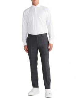 Calvin Klein X Slim Check Suit Pant In Grey 7 Calvin Klein X Slim Check Suit Pant In Grey -Cambridge Clothing shop 967828870 3 720x928