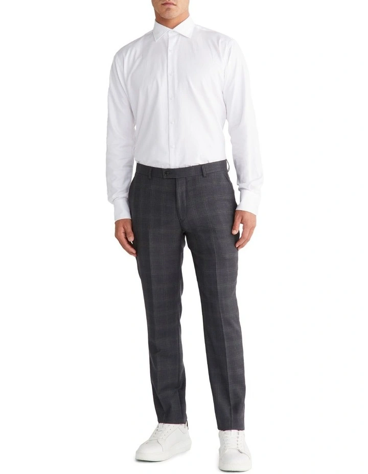 Calvin Klein X Slim Check Suit Pant In Grey 5 Calvin Klein X Slim Check Suit Pant In Grey - Image 3