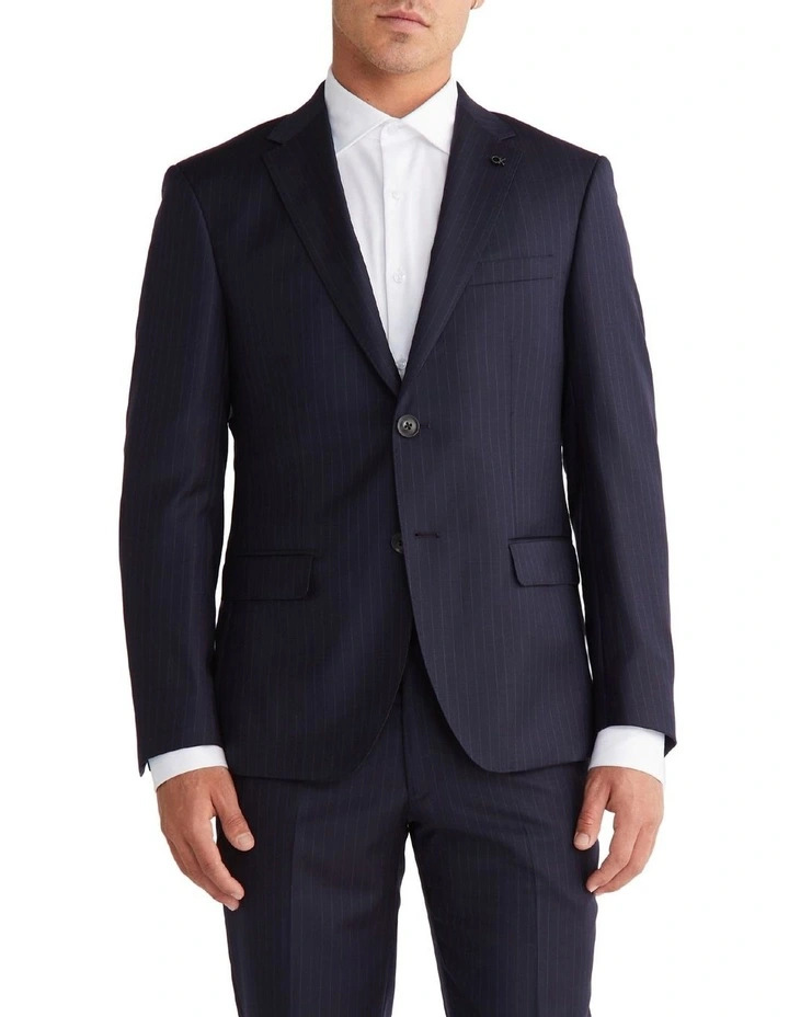 Calvin Klein Slim Pinstripe Suit Jacket In Navy 3 Calvin Klein Slim Pinstripe Suit Jacket In Navy