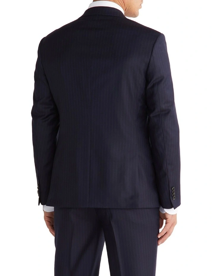 Calvin Klein Slim Pinstripe Suit Jacket In Navy 4 Calvin Klein Slim Pinstripe Suit Jacket In Navy - Image 2