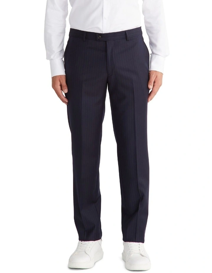 Calvin Klein Slim Suit Pinstripe Pant In Navy 3 Calvin Klein Slim Suit Pinstripe Pant In Navy
