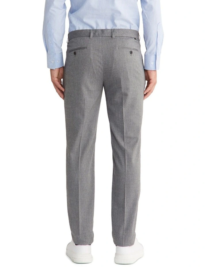 Calvin Klein Slim 2 Pleat Trouser In Grey 4 Calvin Klein Slim 2 Pleat Trouser In Grey - Image 2