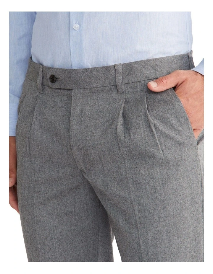 Calvin Klein Slim 2 Pleat Trouser In Grey 5 Calvin Klein Slim 2 Pleat Trouser In Grey - Image 3