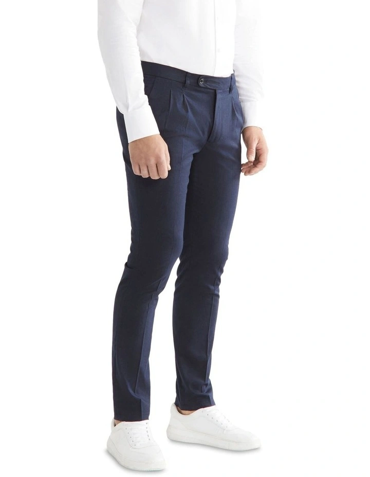 Calvin Klein Slim 2 Pleat Trouser In Navy 4 Calvin Klein Slim 2 Pleat Trouser In Navy - Image 2