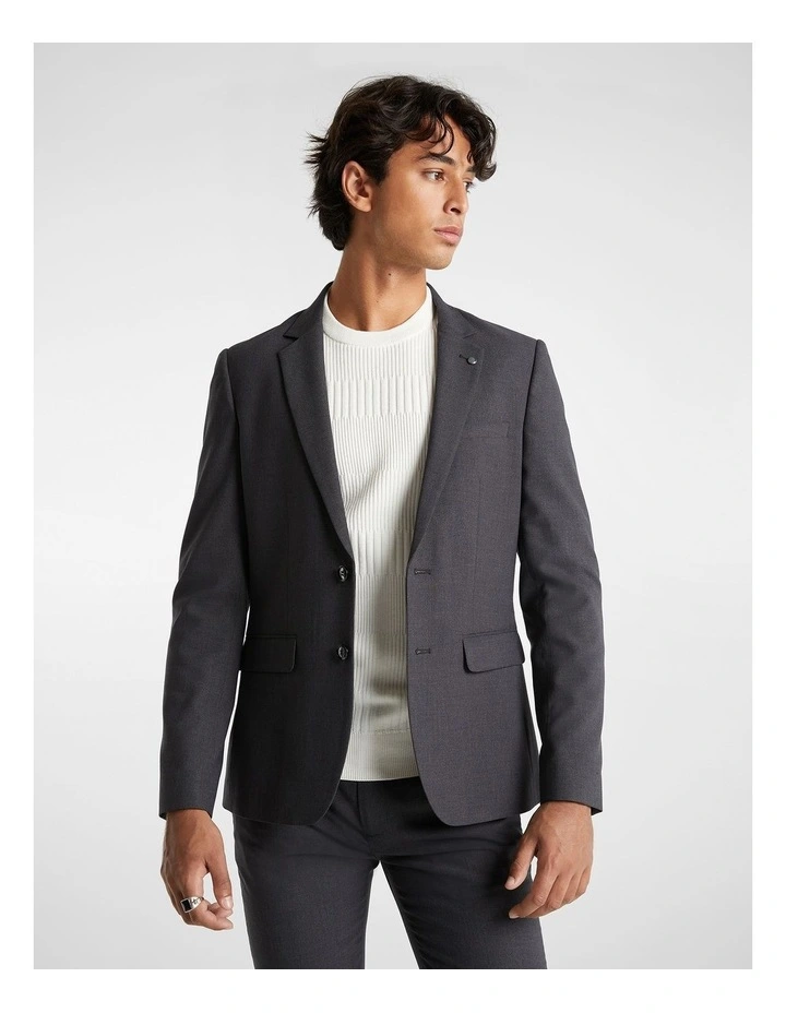 Yd. Butler Slim Suit Jacket In Grey 7 Yd. Butler Slim Suit Jacket In Grey - Image 5