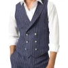 MJ Bale Coronari Waistcoat In Navy/Multi -Cambridge Clothing shop 981980200 1 720x928