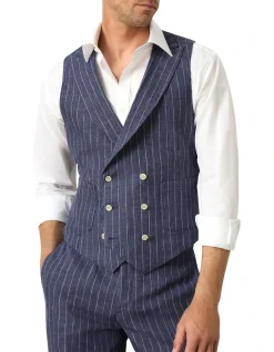 MJ Bale Coronari Waistcoat In Navy/Multi