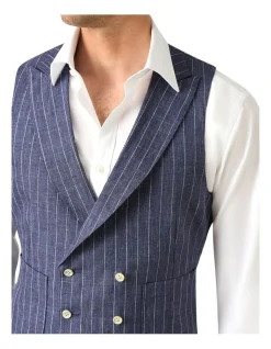 MJ Bale Coronari Waistcoat In Navy/Multi -Cambridge Clothing shop 981980200 3 720x928