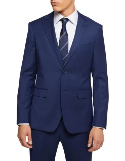 Oxford Byron Wool Suit Jacket In Blue