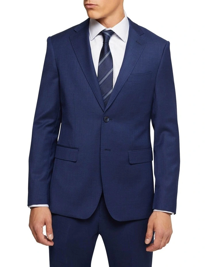 Oxford Byron Wool Suit Jacket In Blue 3 Oxford Byron Wool Suit Jacket In Blue