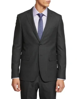 Oxford Auden Wool Rich Suit Jacket In Grey