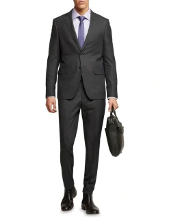 Oxford Auden Wool Rich Suit Trousers In Grey -Cambridge Clothing shop 986202550 5 720x928