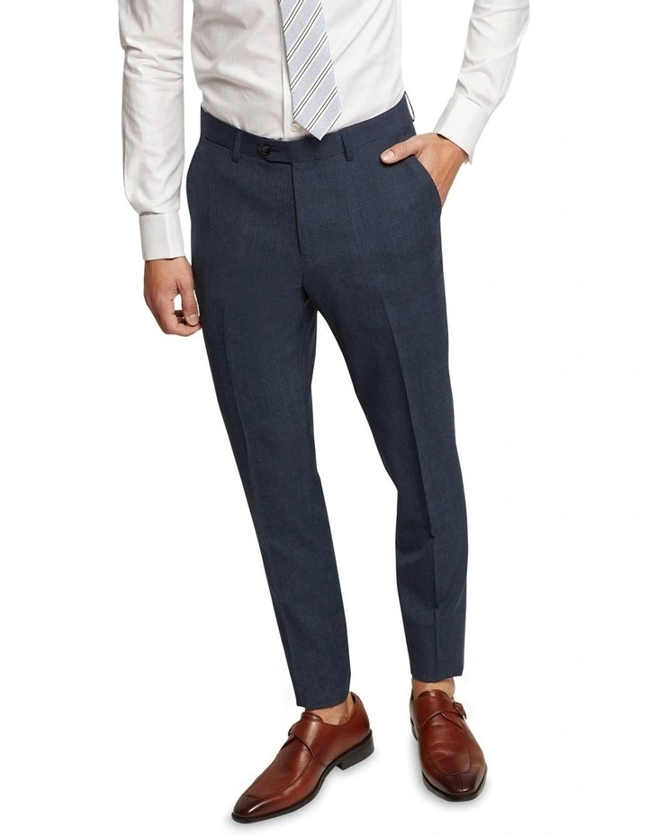 Oxford Byron Wool Stretch Suit Trousers In Blue 4 Oxford Byron Wool Stretch Suit Trousers In Blue - Image 2