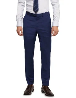 Oxford Byron Wool Suit Trousers In Blue
