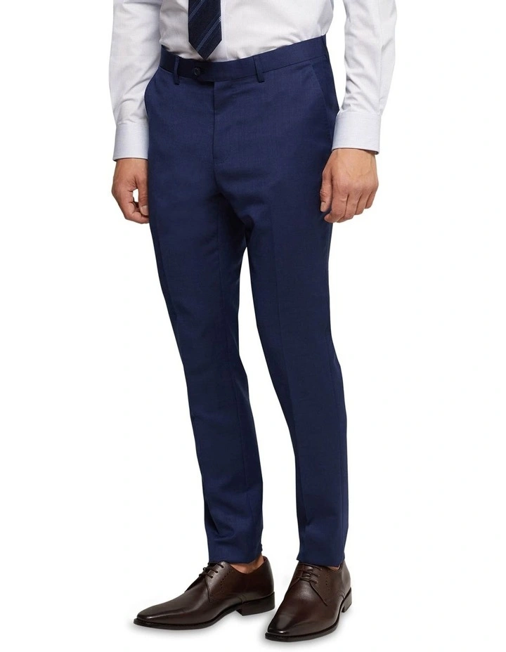 Oxford Byron Wool Suit Trousers In Blue 4 Oxford Byron Wool Suit Trousers In Blue - Image 2