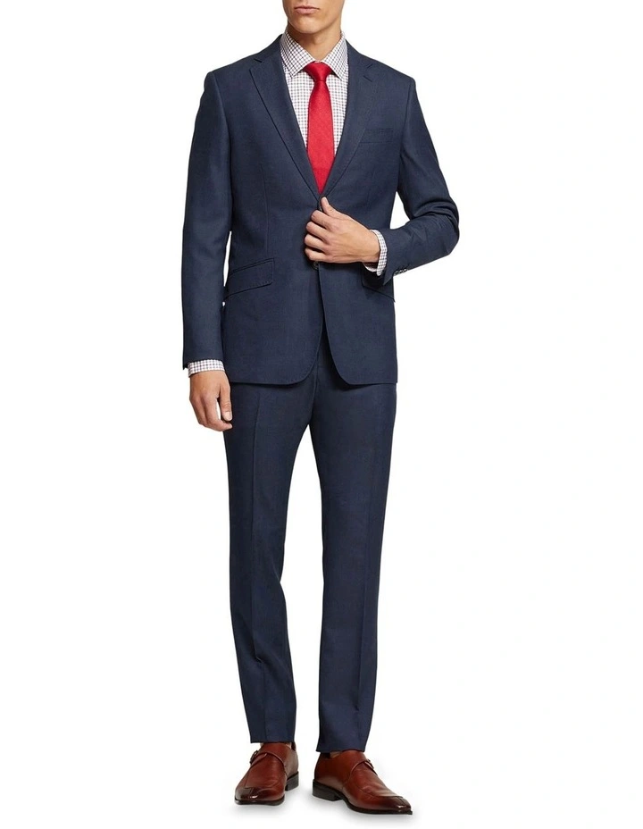 Oxford Hopkins Wool Rich Suit Trousers In Blue 7 Oxford Hopkins Wool Rich Suit Trousers In Blue - Image 5