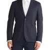 Calvin Klein X Slim Large Check Knit Blazer In Navy 1 Calvin Klein X Slim Large Check Knit Blazer In Navy -Cambridge Clothing shop 990499240 1 720x928